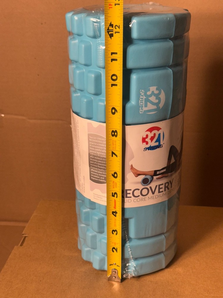321 Strong Recovery Roller – 15" Solid Core Medium Density Foam Rolle –Blue–New