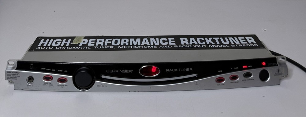 Behringer BTR2000 Rack Tuner 19” w/ Metronome
