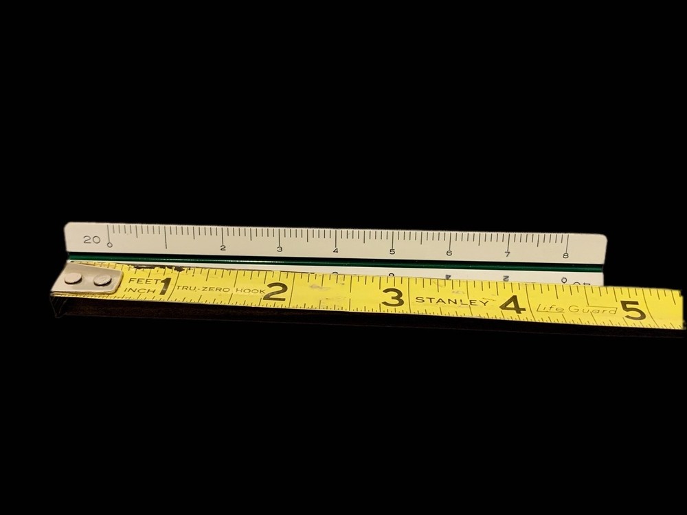 Woodrow TE4 Mini Architects Scale Vintage Drafting Measuring Tool
