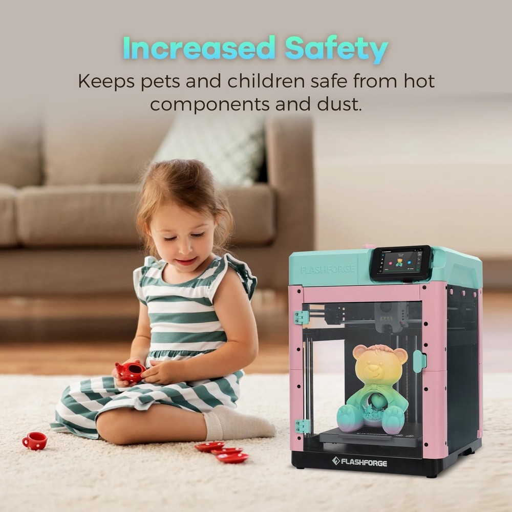 FLASHFORGE Adventurer 5M 3D Printer Enclosure kit, DIY PLA Silk Rainbow