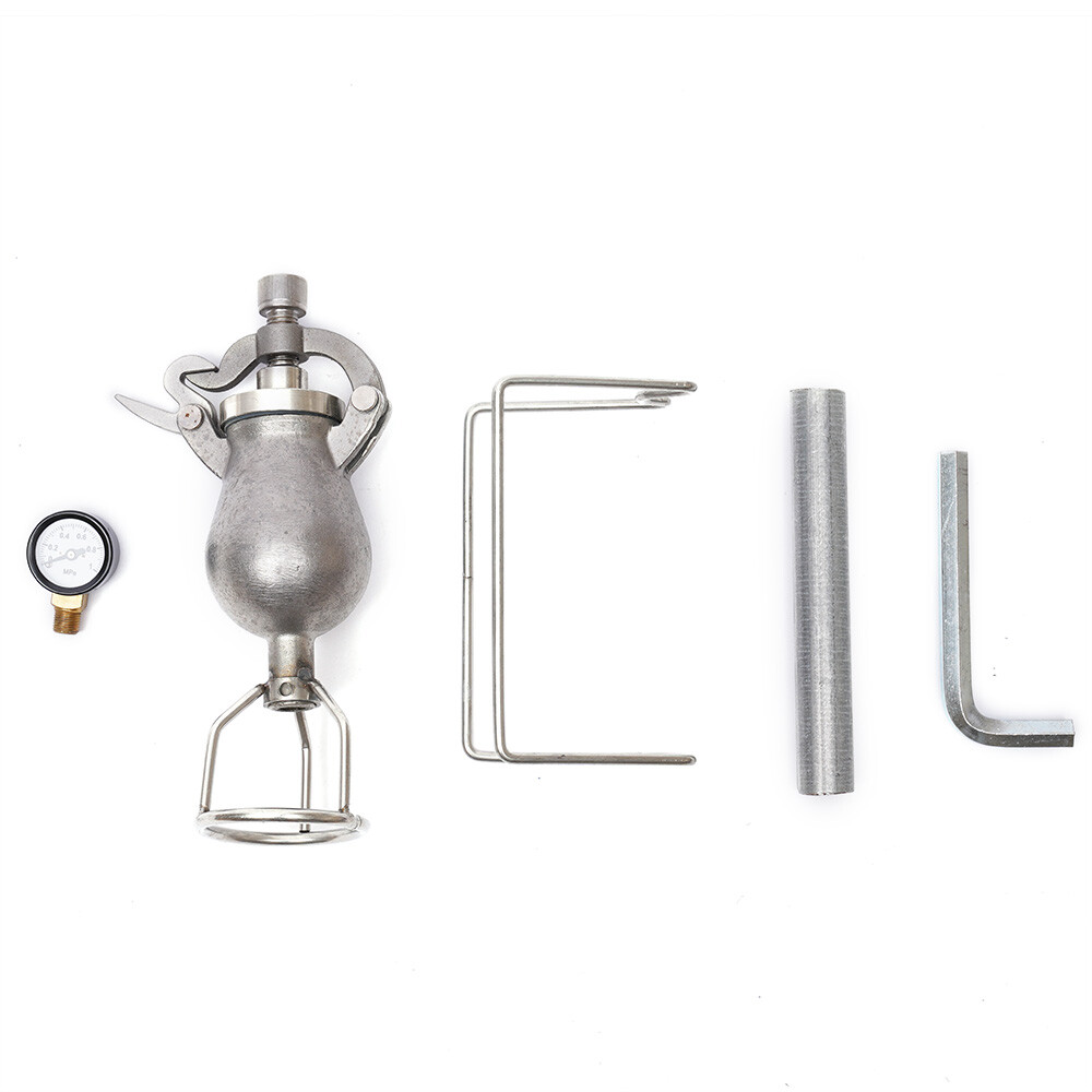 Popcorn Maker Hand-cranked Cannon Corn Popper Pop Corn Puffing Machine Stainless