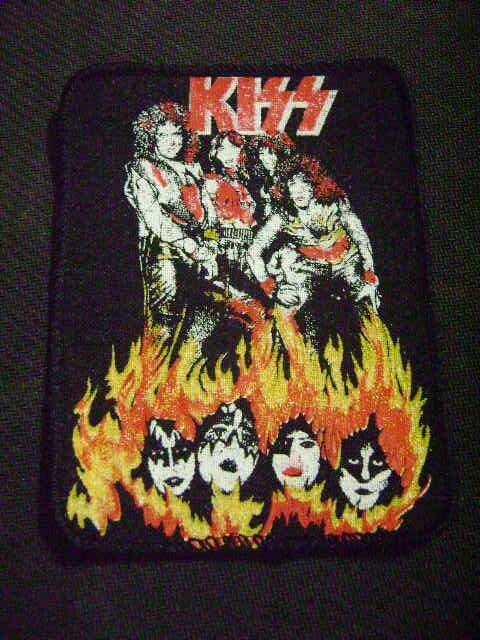 KISS VINTAGE PATCH UNUSED VINNIE ERIC CARR  3" x 4"
