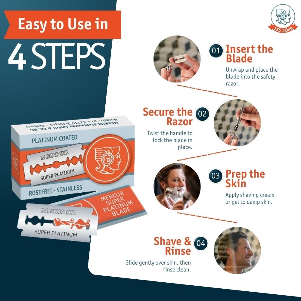 SUPER Double Edge Razor Blades, 30 Count