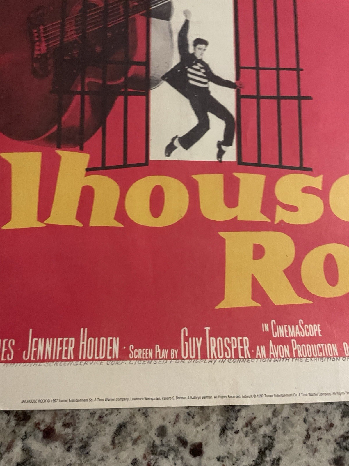 Elvis Presley at his Greatest MGM Movie Poster Jailhouse Rock 40” X 26” (Repro)