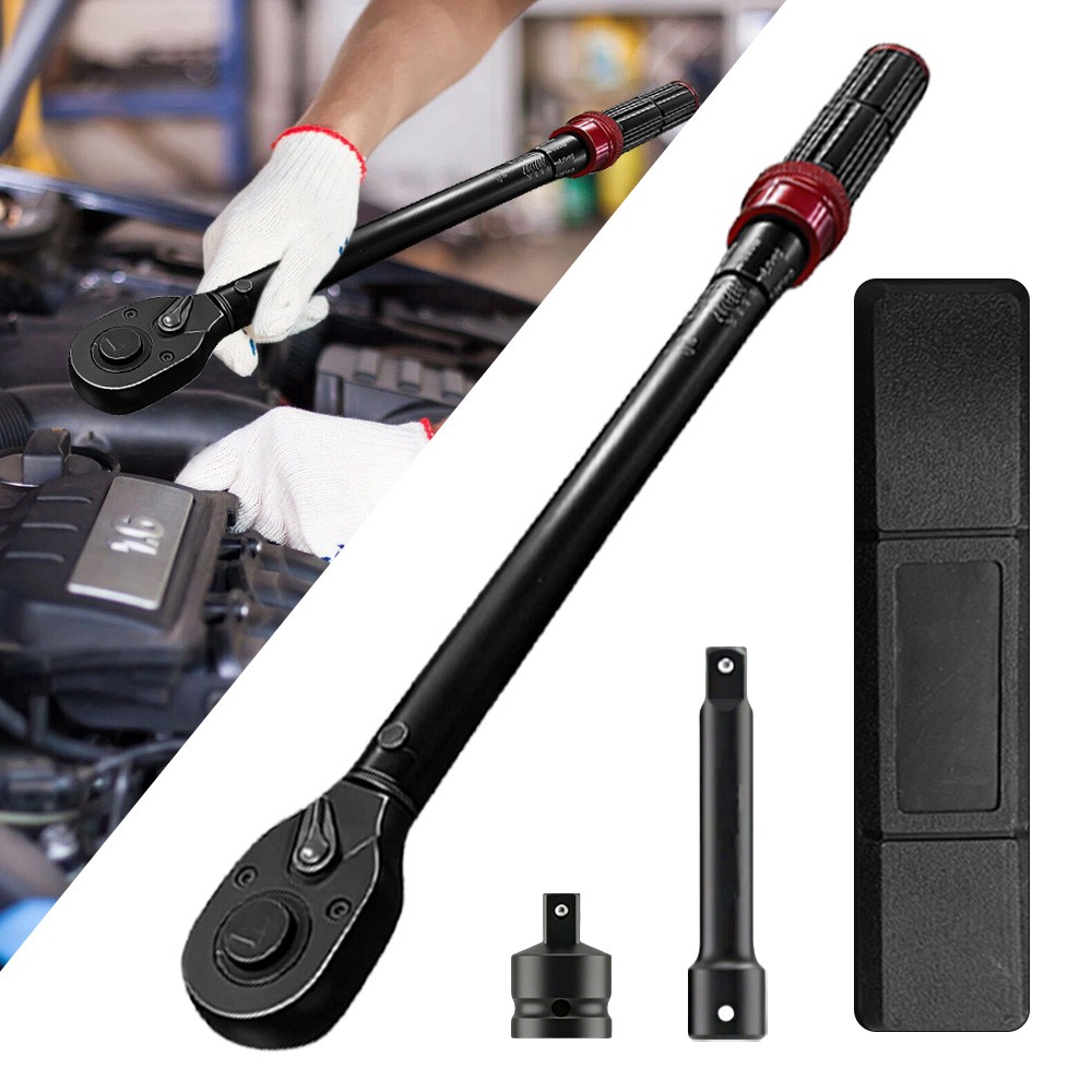 1/2" Torque Wrench Snap Socket Professional Drive Click Type Ratcheting
