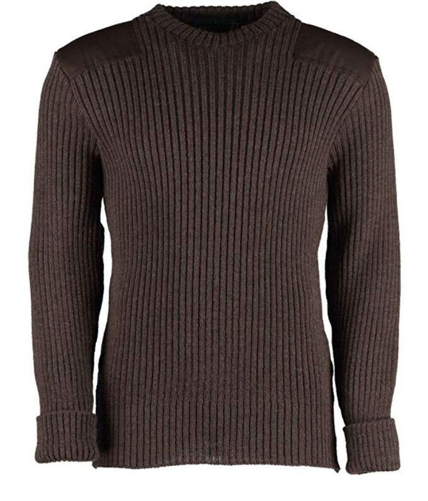 British Commando Sweater Woolly Pully CREW Neck - Various Colors