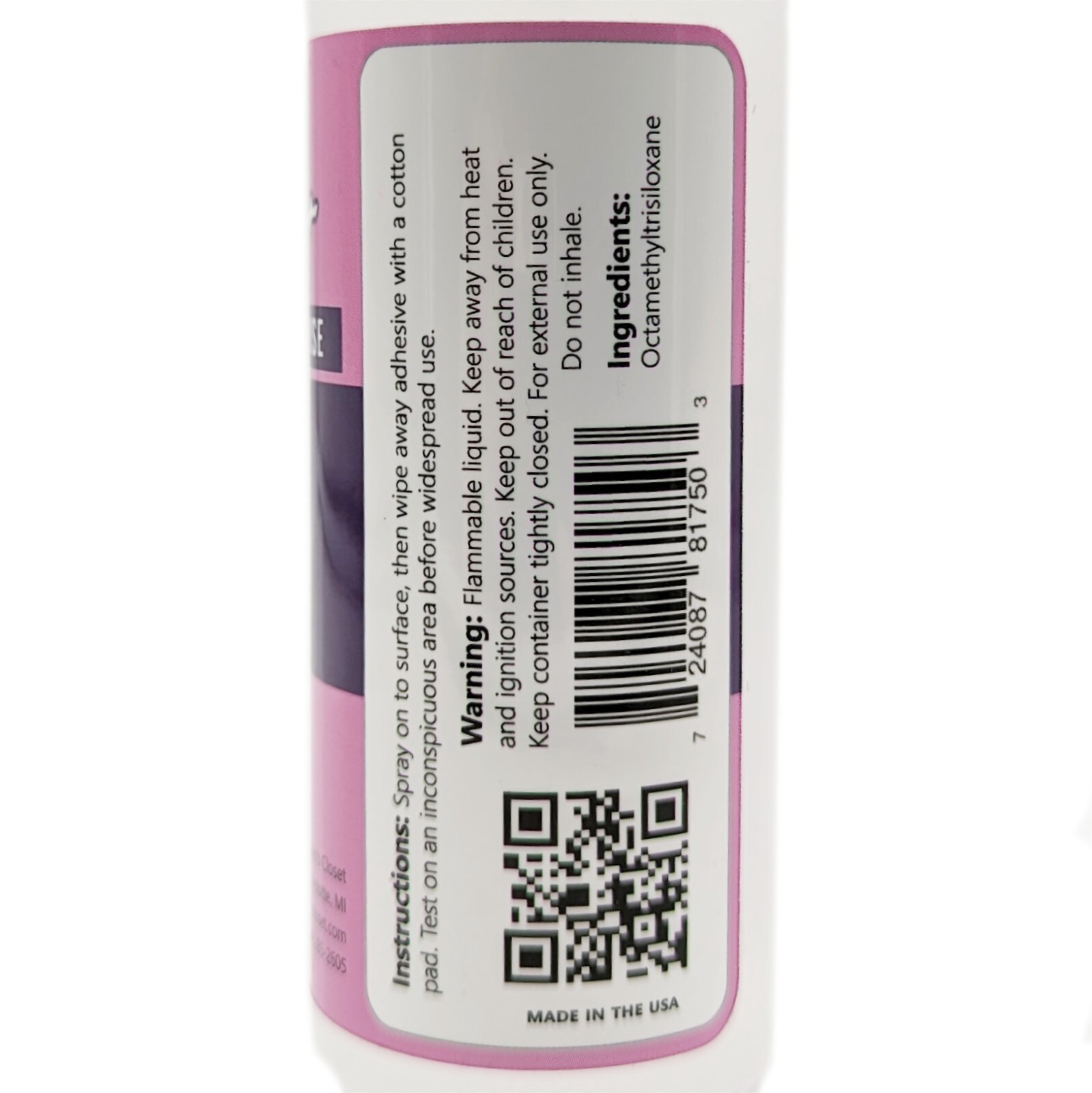 Janet's Closet Breast Form Prosthetic Medical Grade Adhesive Glue REMOVER 4ozUSA