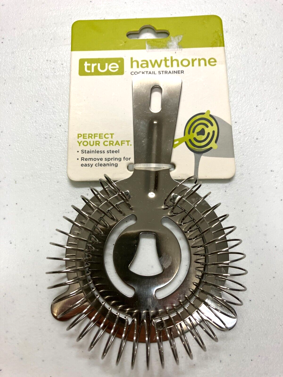 4 NEW True Hawthorne Cocktail Stainless Steel Strainers W