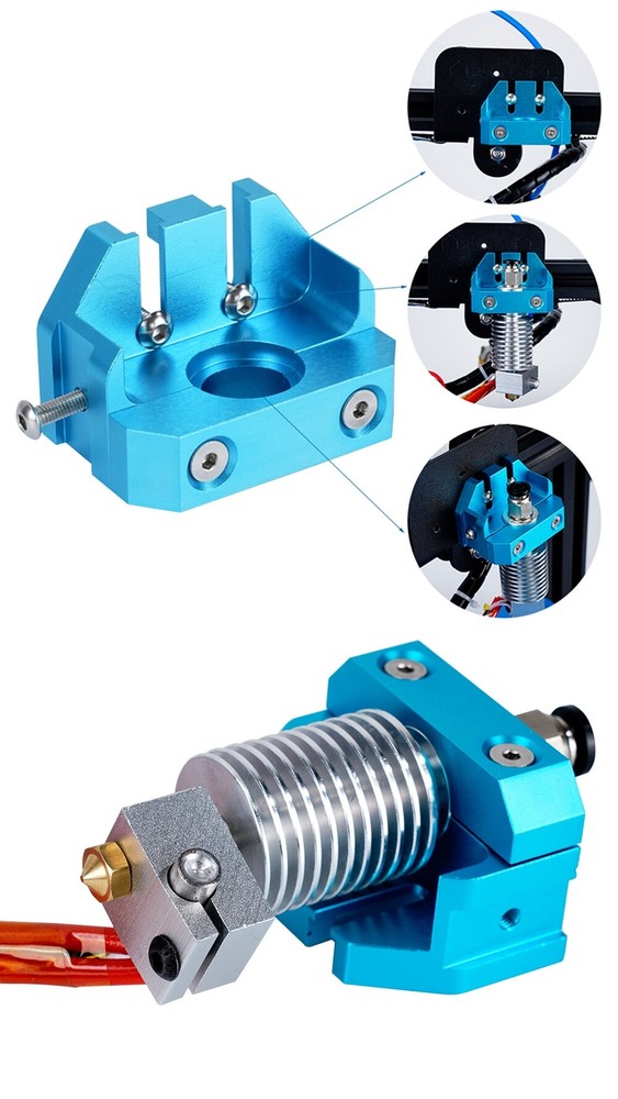 E3D Metal Fixture Multi-Mount Bracket Mount for E3D Type V5/V6 3D Printer CR10