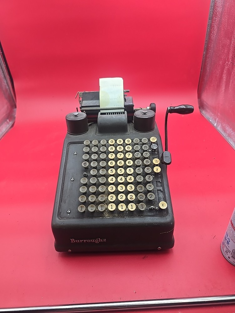 Historically Significant Antique Burroughs Adding Machine - Missing One Button