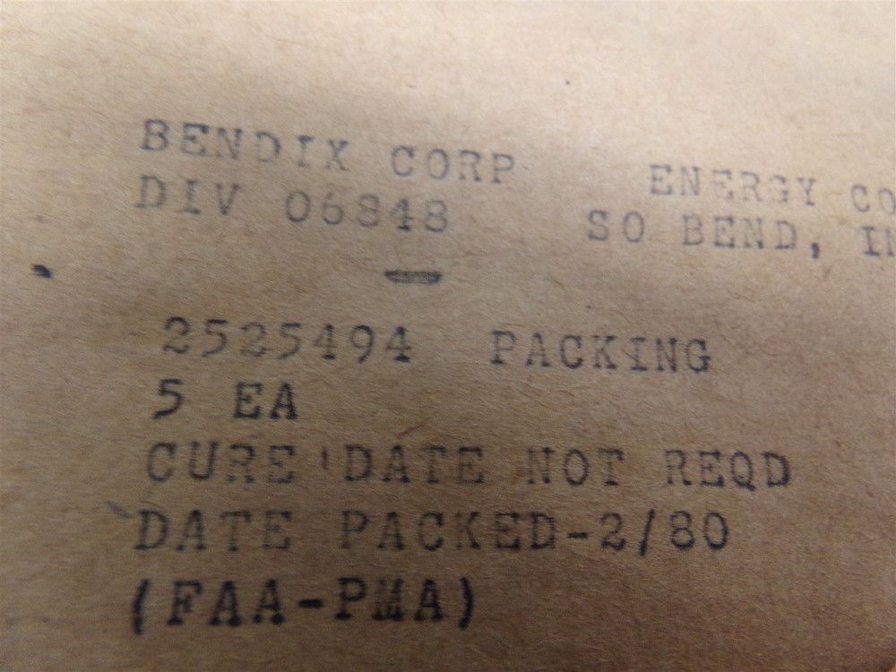 Qty=5: BENDIX / Precision Airmotive 2525494