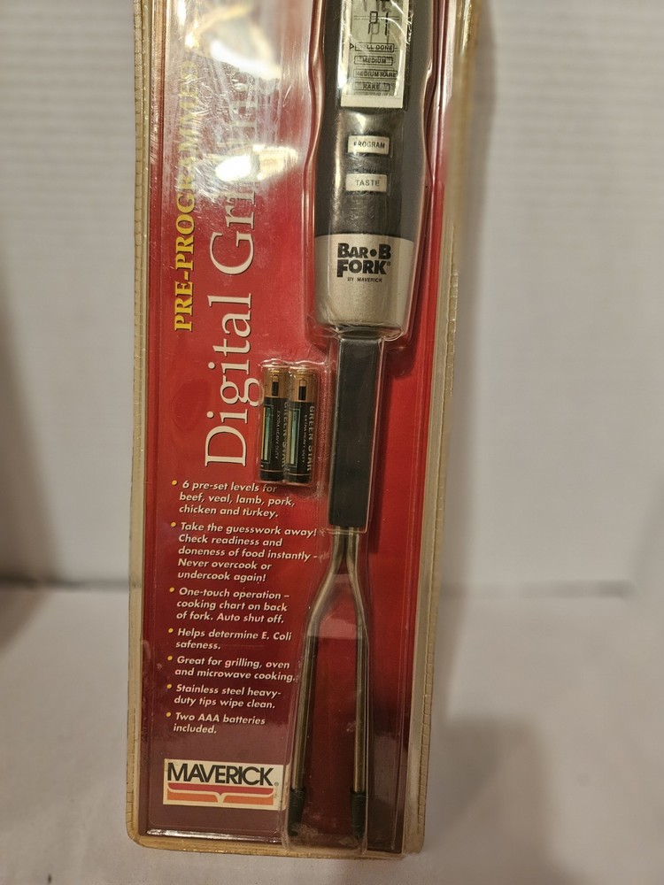 Grilling Fork Digital -- New old Stock -- Maverick Pre-Programmed