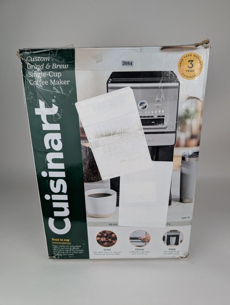 Cuisinart Custom Grind & Brew Single-Cup Coffee Maker DGB-30