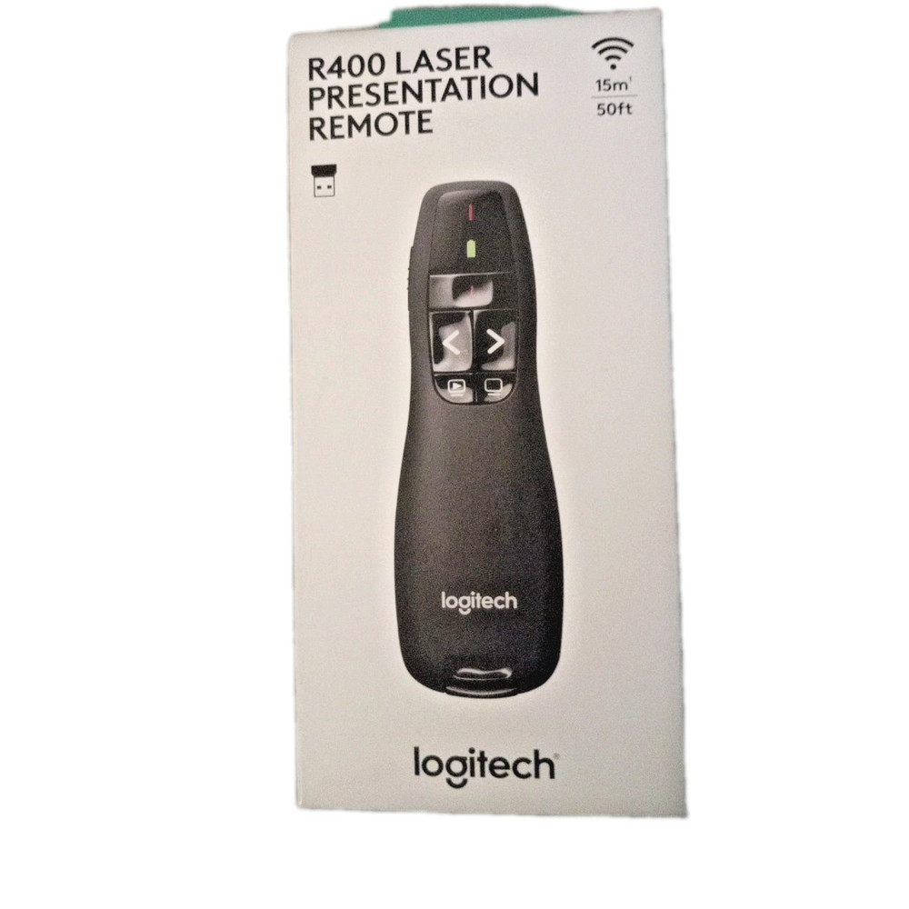 Logitech R400 Laser Presentation Remote - Black