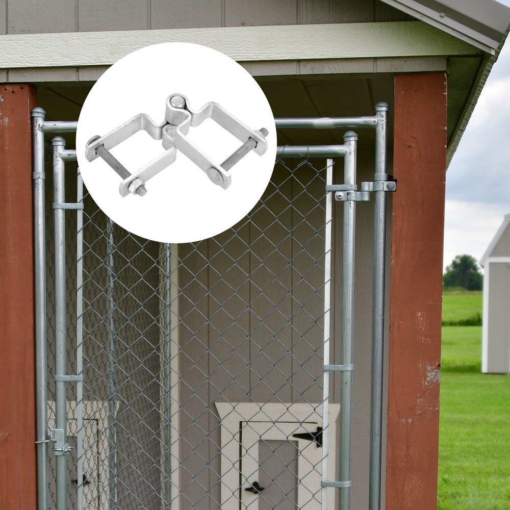 2"x2" Chain Link Fence Gate Post Hinge with Bolt&Nut for Square Pipe