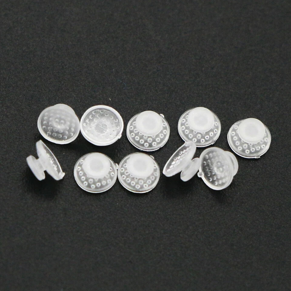 Dental Orthodontic Ceramic Clear Lingual Button Bondable Round Base 10Pcs/Pack
