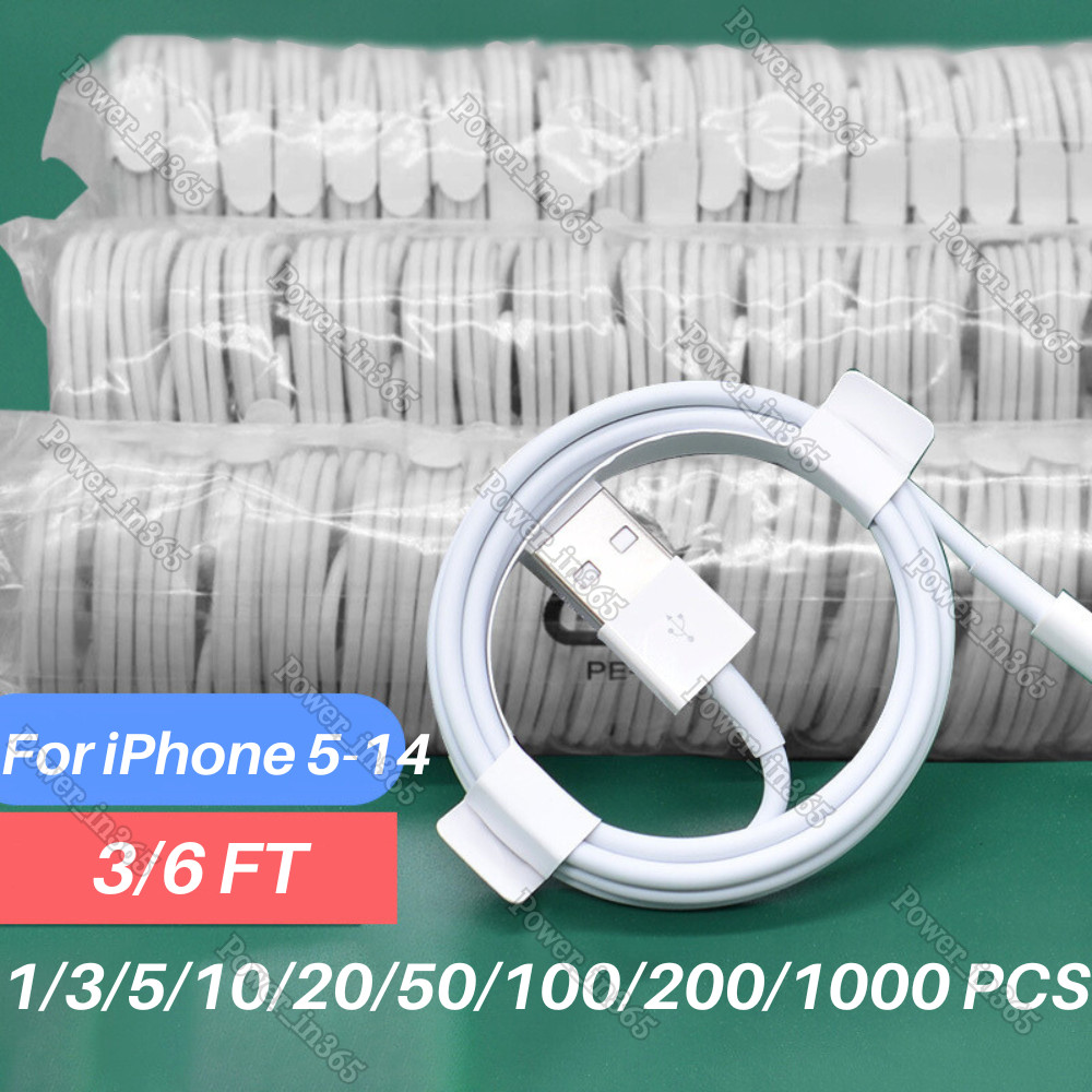 USB Charger Cable Cord For Apple iPhone 7 8 X XR 11 12 13 14 Pro Max Wholesale