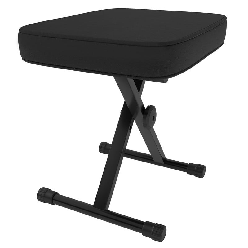 2 Pack Portable Adjustable Piano Bench, Folding Keyboard Stool