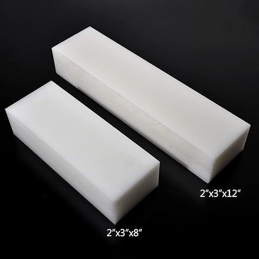 HDPE Block WhitePE Polyethylene Rectangular Solid Plastic Tapping（2" x 8" x 3"）