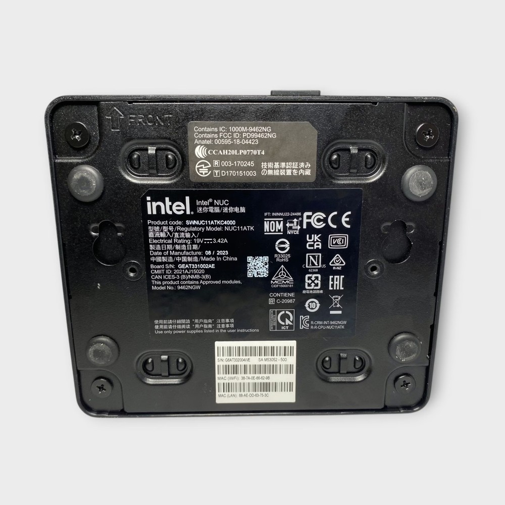 Intel NUC11ATKC4, Mini PC w/Celeron N5105 Processor (No Hard Drive) - Tested