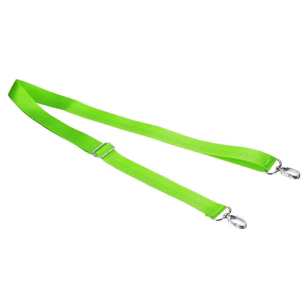 59" Shoulder Strap, 0.98" Width Adjustable Strap with Hooks, Fluorescent Green