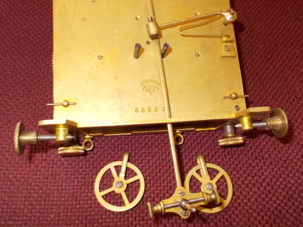 ANTIQUE LENZKIRCH VIENNA WEIGHT DRIVEN SECOND BIT WALL CLOCK MOVEMENT