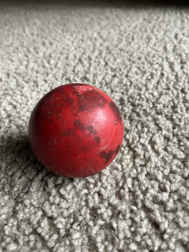 Red Number 3 Billiard Ball