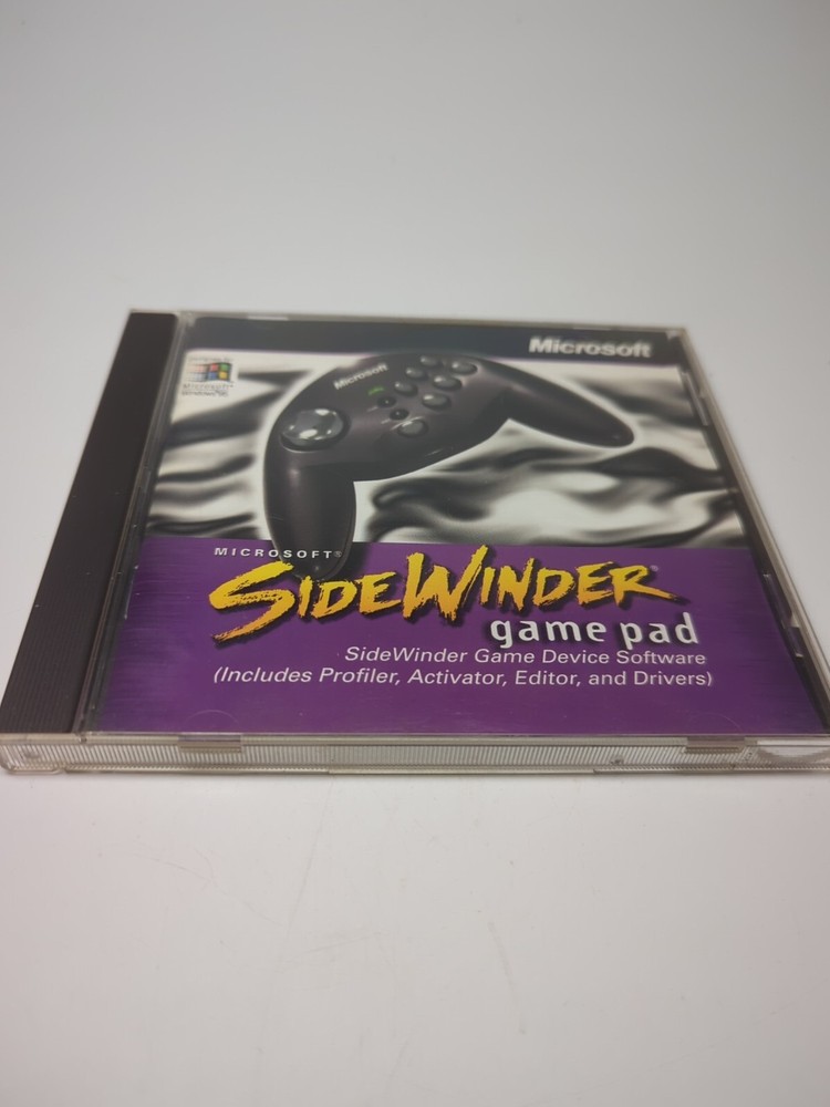 Microsoft SideWinder Gamepad manual + Controller software Excellent Condition