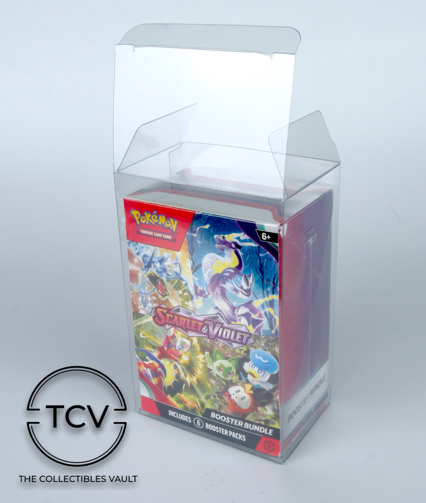 Pokemon Booster Bundle Box Protector Display Case 1-Pack (0.6mm Thick)