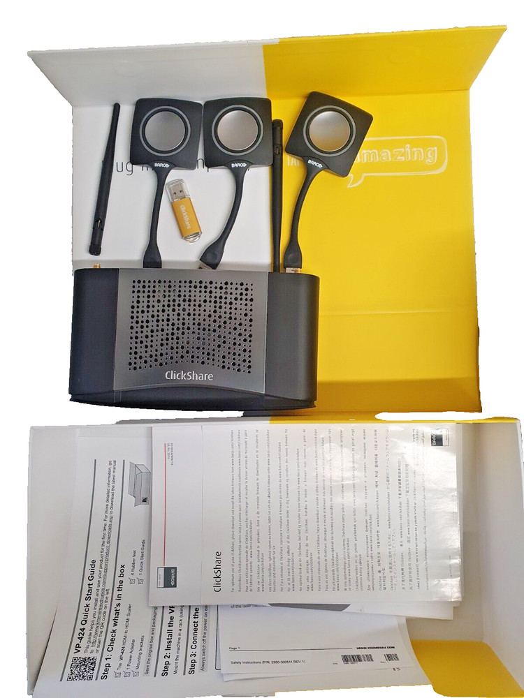 Barco ClickShare CSE-200 Wireless Presentation System  (Adapter not included)