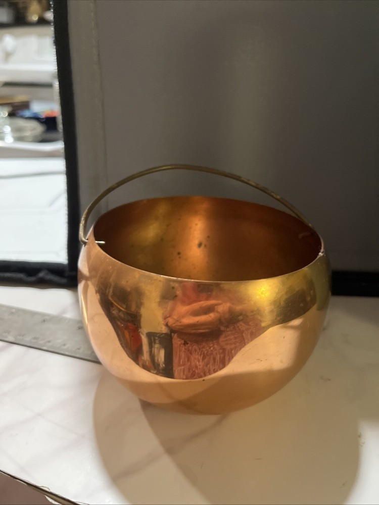 Coppercraft Roll Poly Basket Bowl With Handle 3”
