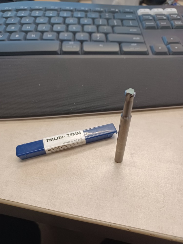 SCT TMLR8-.75MM Single Profile Thread Mill Carbide