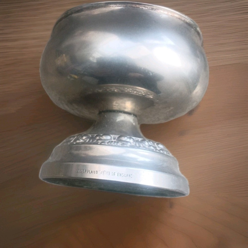 Small Silver Plated Bowl 2.5' High And Wide Approx