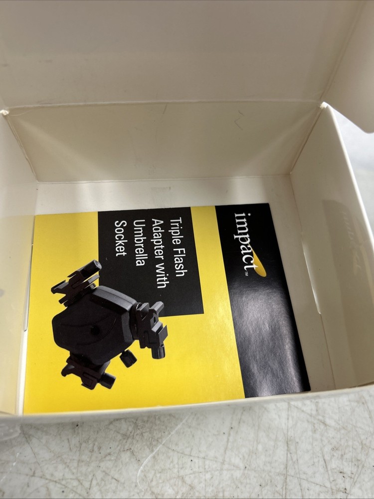 Impact FA-330L Adjustable Locking Triple Flash Adapter with Umbrella Socket