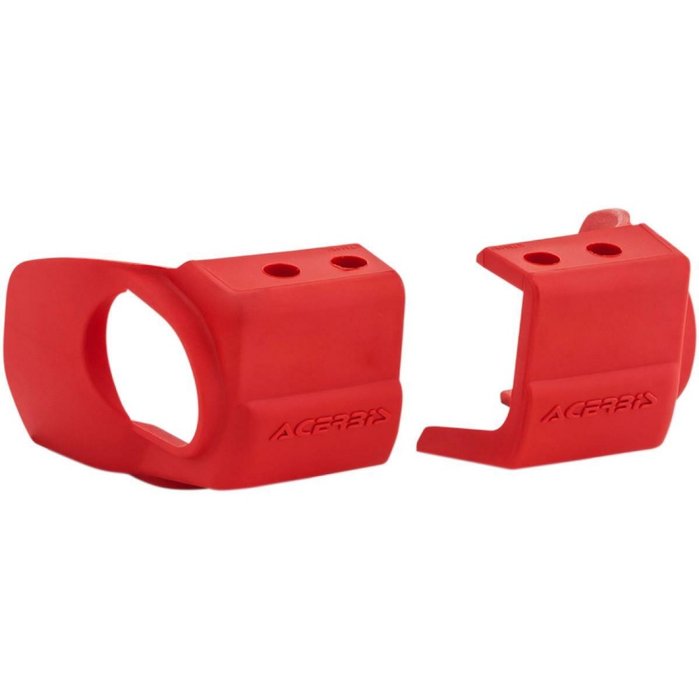 Acerbis - 2726610004 - Fork Shoe Covers, Red