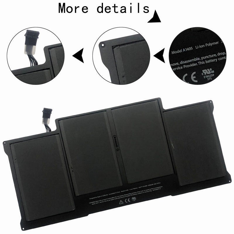 A1466 Battery for Apple MacBook Air 13" Mid 2012 2013 Early 2014 /15 A1405 A1496