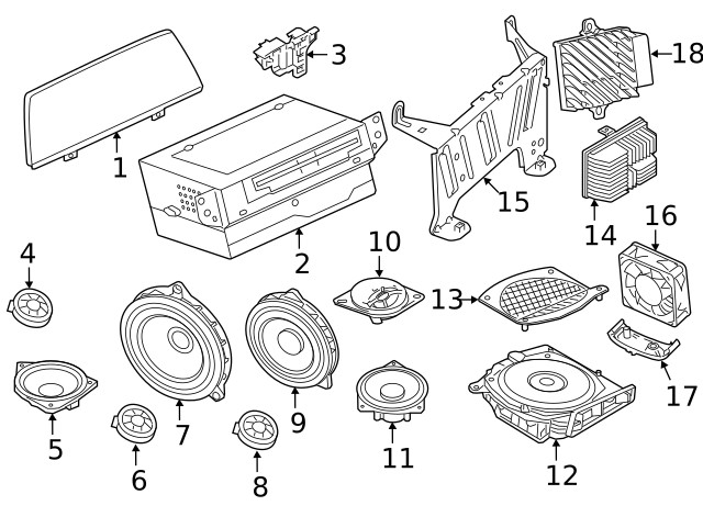 Genuine BMW Mount Bracket 65-15-9-367-949