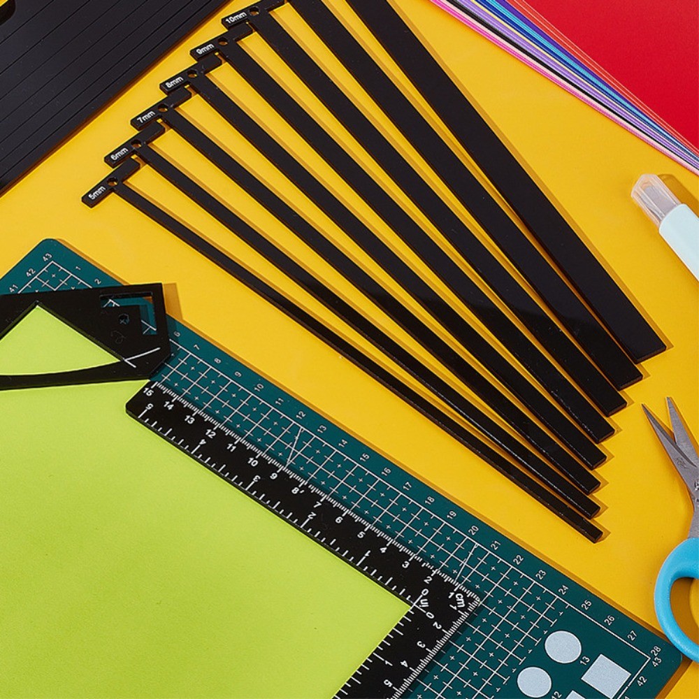 1set Acrylic Binding Tools set include Rule & Corner Miter & Eyelet Guide Tool