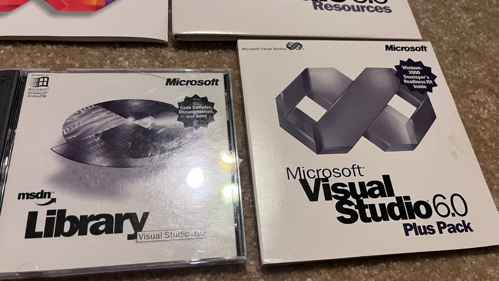 Microsoft Visual Studio 6.0 Resources, Plus Pack + msdn Library + Service Pack 3