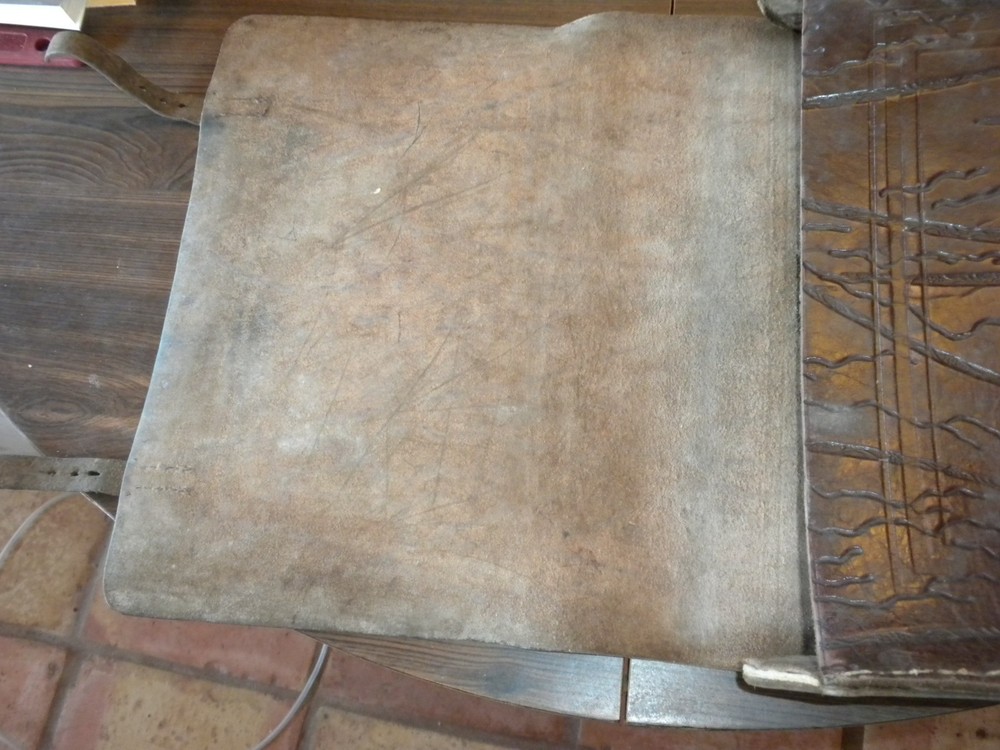 Vintage WWII leather document/map bag