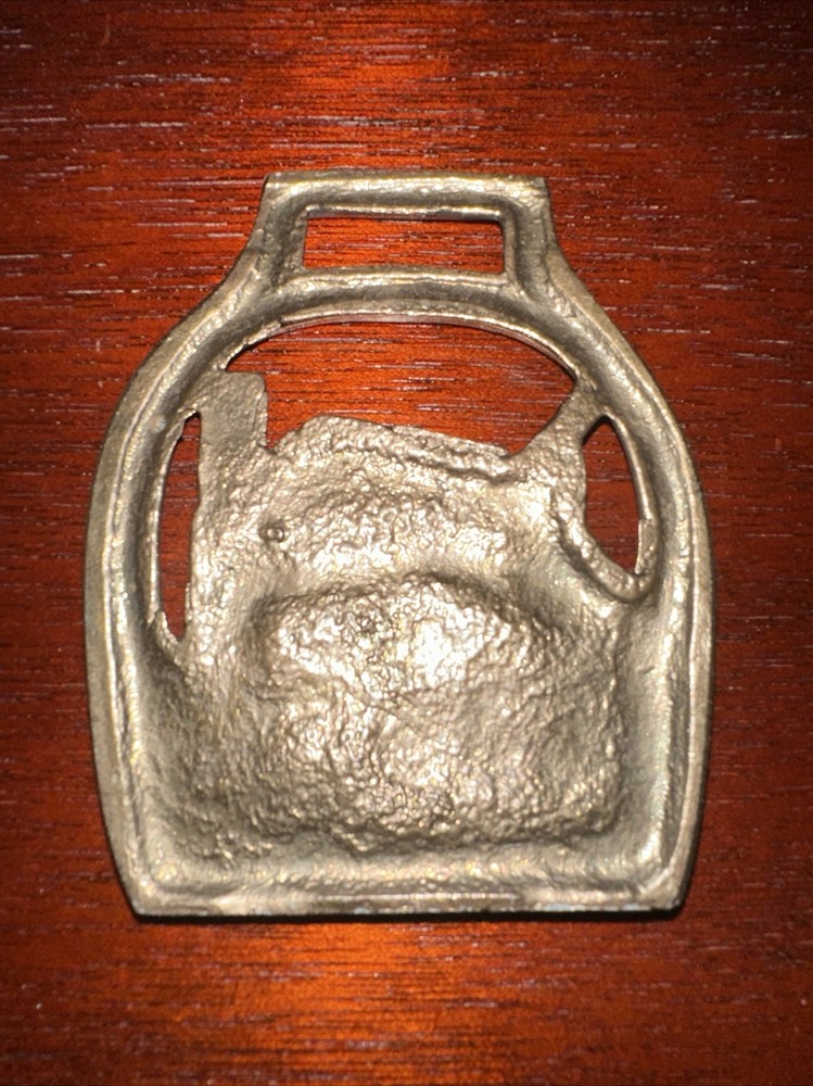 Vintage Solid Brass House Medallion, Bottle Opener