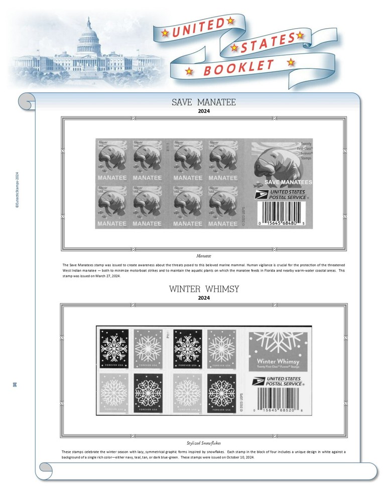 2024 U.S. Regular Issue Singles COMPLETE Supplement (White Ace Alternative)