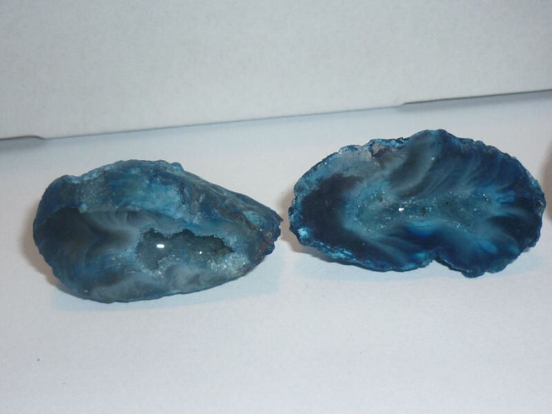 crystal therapy MINI GEODE BLUE AGATE stone crystal catalyst rock bio