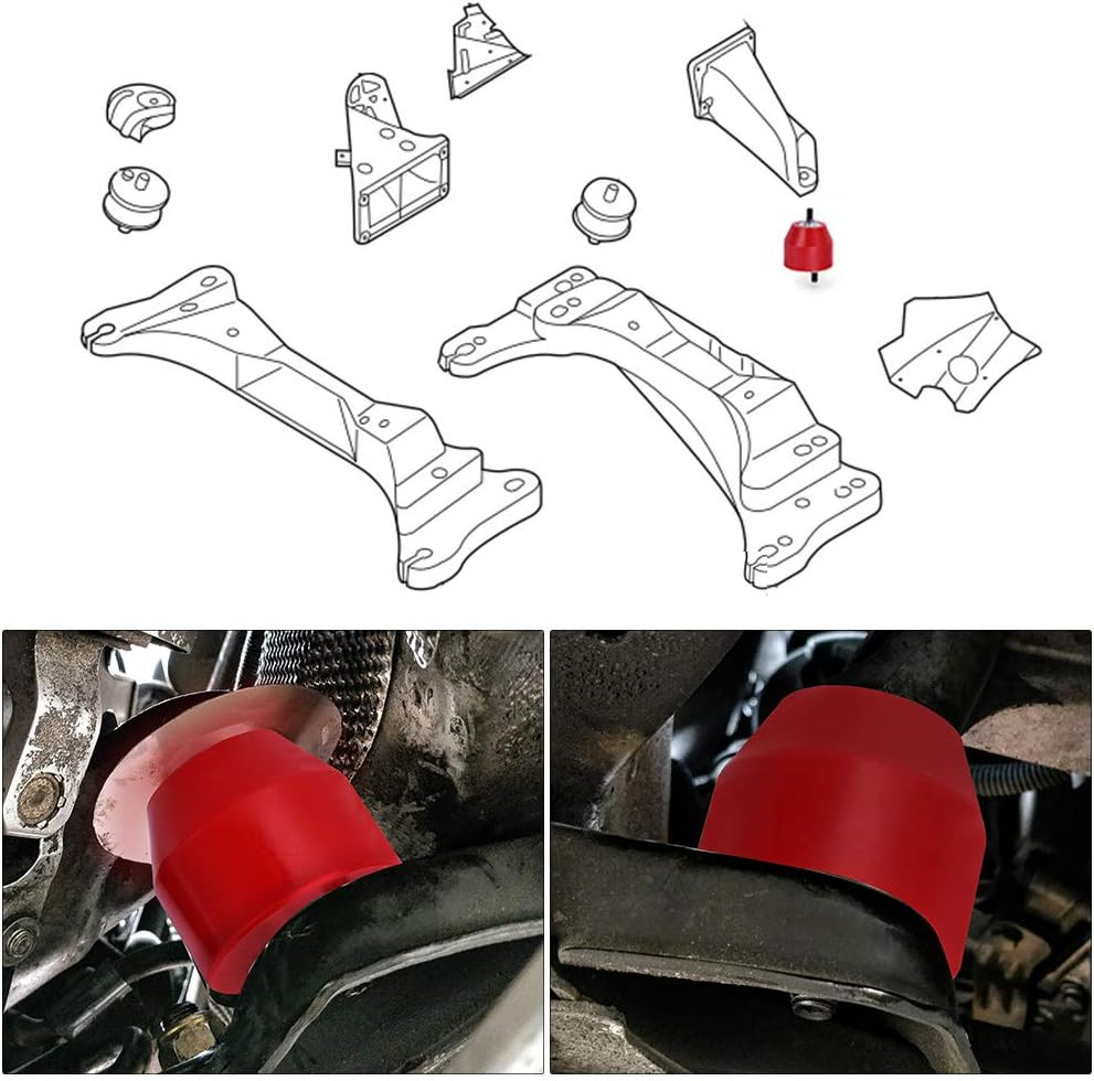 Engine Motor + Transmission Mounts Kit Bushing For BMW E30 E36 E46 E85 S50 Poly