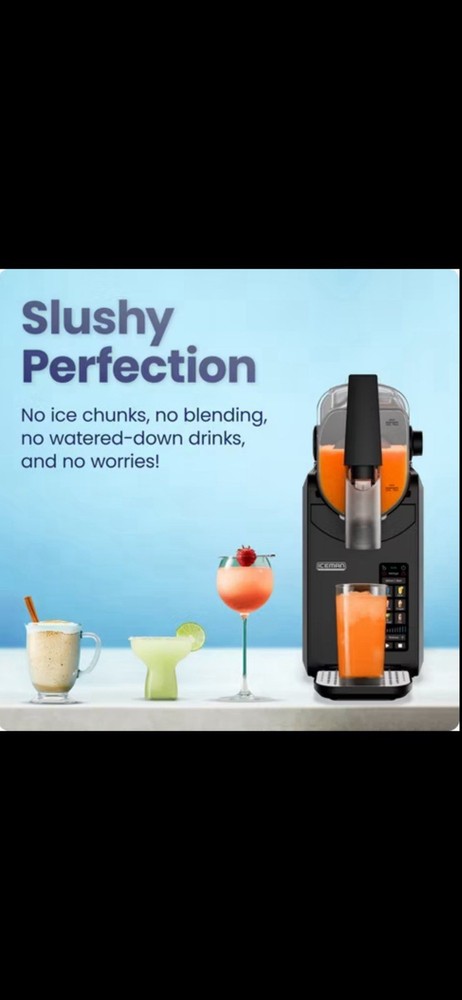 Slushy Maker 64oz Machine Adjustable Thickness 5 Drink Modes Iceman Slush-Ease