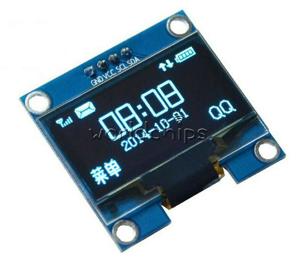 1.3" White/Blue IIC I2C Interface OLED LCD Display Module 3.3-5V For Arduino