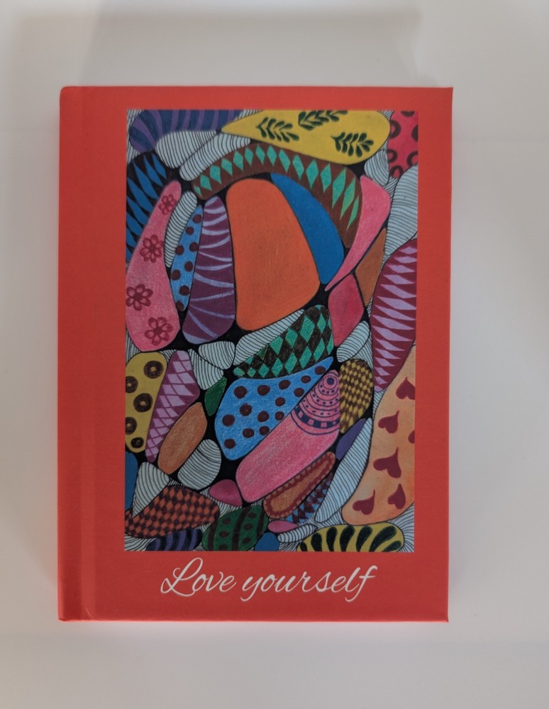 Love Yourself Journal Notebook | Abstract Art Hardcover Writing Notebook