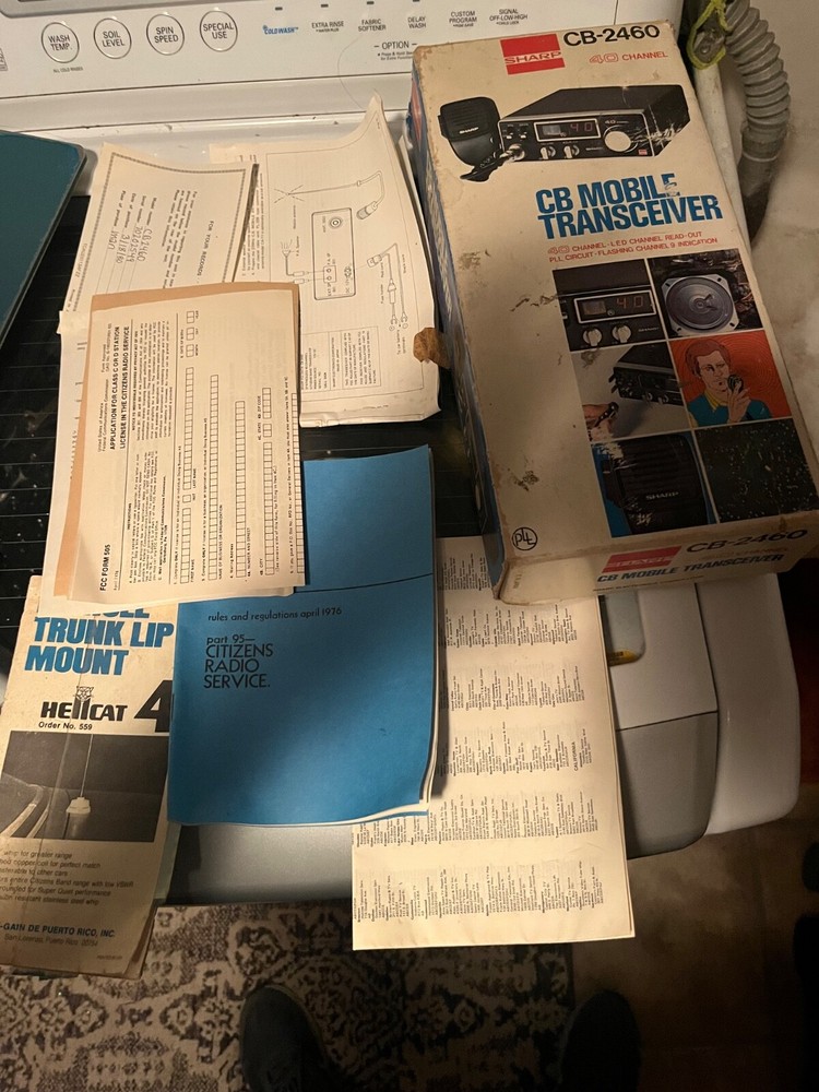 Sharp CB-2460 Mobile Transceiver 40 Channel - With Original Box & Instructions