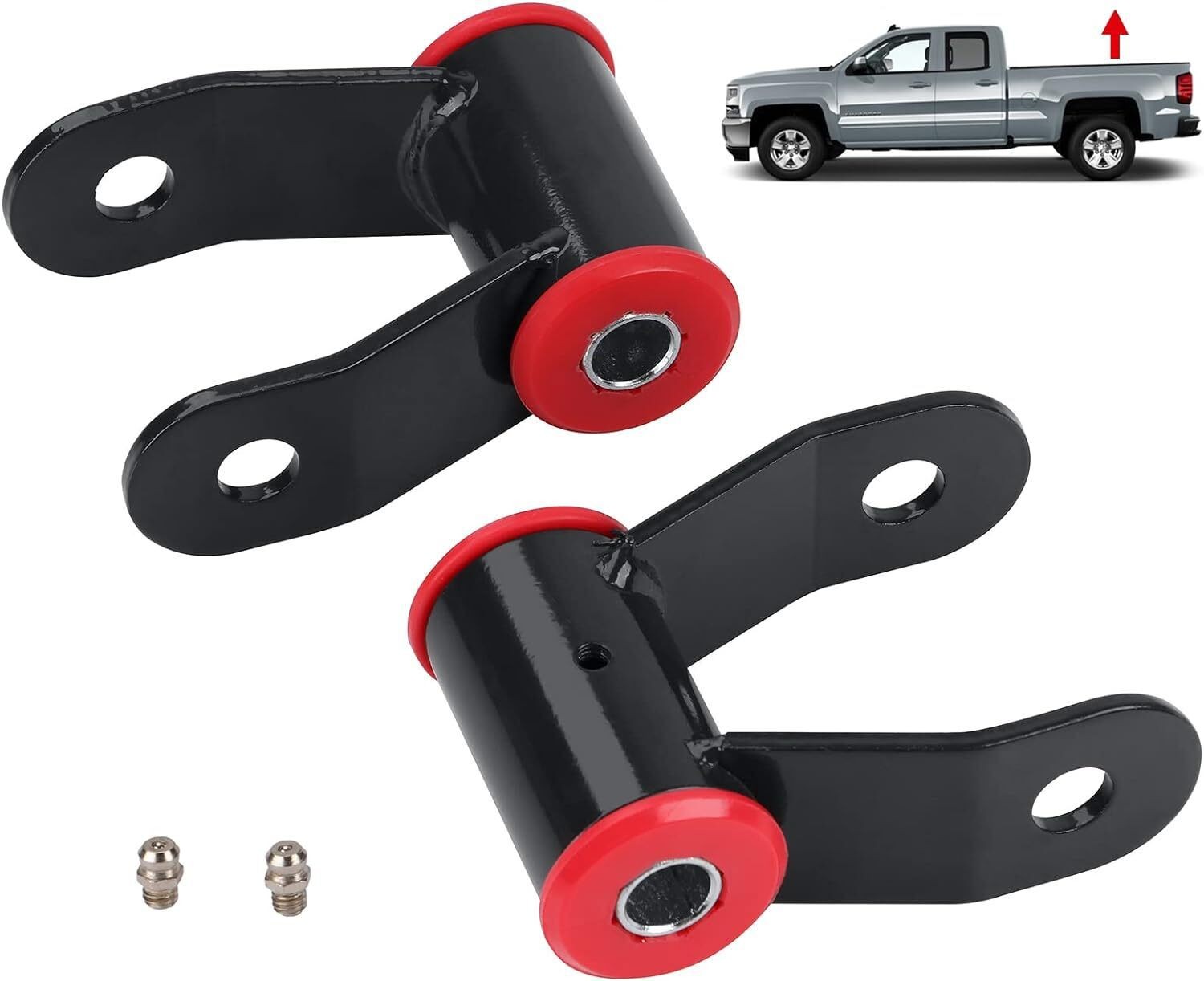 New 1" Rear Shackles Lift 710515 For 1988-2018 Chevy Silverado Sierra 1500 Truck