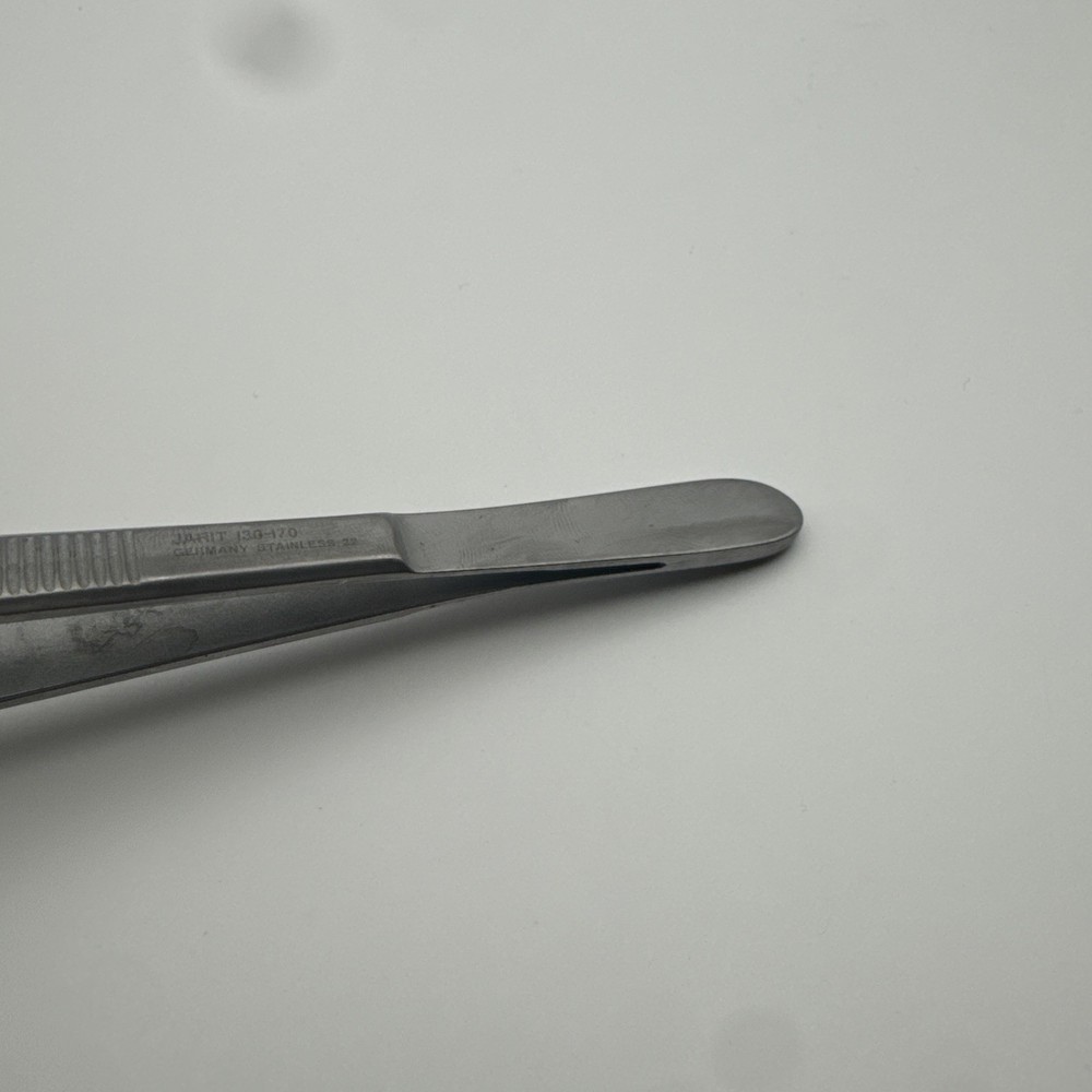 Jarit 130-170 Tissue Forceps, 1 x 2 Teeth, 8"